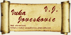 Vuka Jovešković vizit kartica